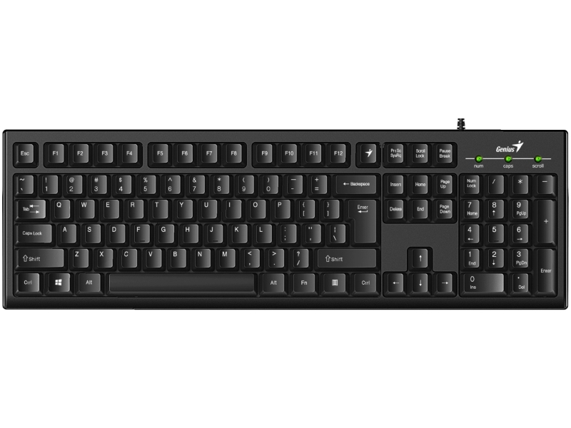 Genius KB-100 Smart USB fekete magyar billentyűzet akciós termékkép 1