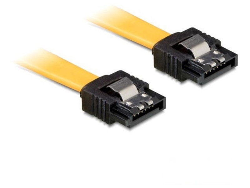 Delock 6Gb/s SATA (fémlappal) kábel - 0,5m akciós termékkép 1
