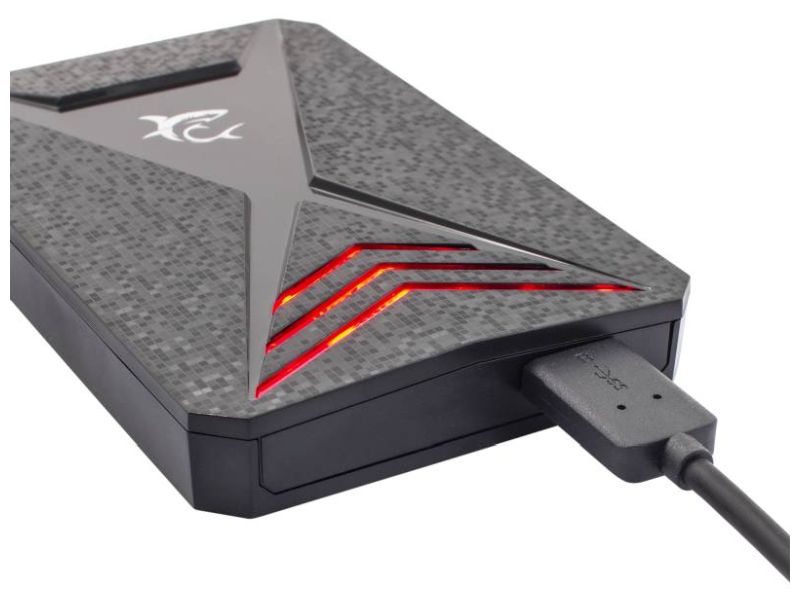 White Shark GHDC-2562 CARBON USB 3.0 HDD ház akciós termékkép 1