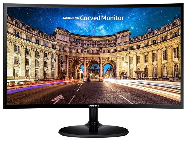 Samsung C27F390FHR - 27 colos Ívelt FHD LED VA Fekete monitor akciós termékkép 1