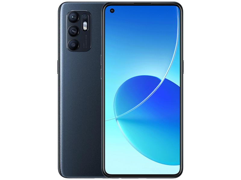 Oppo Reno 6 5G 128GB 8GB Dual-SIM Csillagfekete Okostelefon akciós termékkép 1