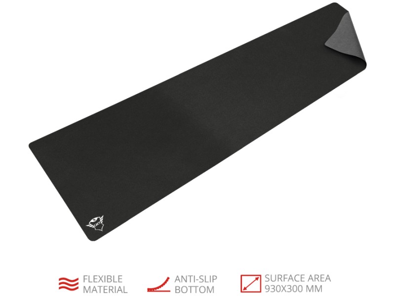 Trust GXT 758 Fekete XL Gamer egérpad akciós termékkép 1