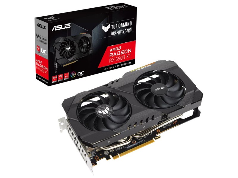 ASUS AMD RX 6500 XT 4GB - TUF-RX6500XT-O4G-GAMING videókártya akciós termékkép 1