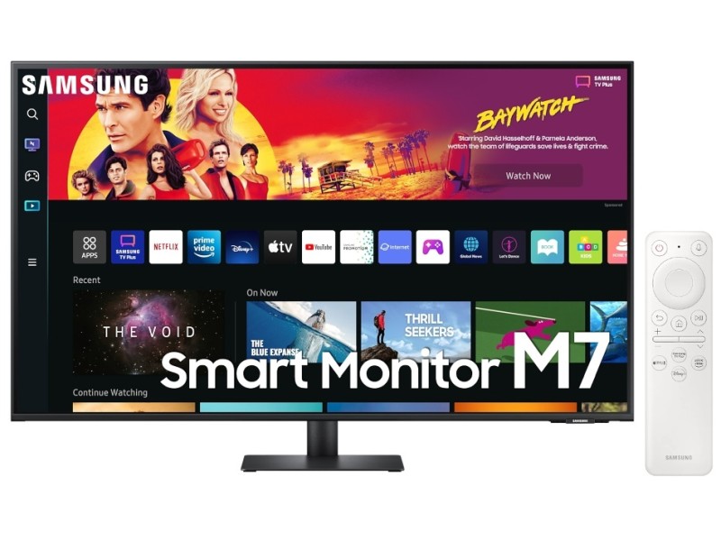 Samsung S32BM701UU - 32 colos 4K VA HDR10 Fehér SMART monitor távirányítóval akciós termékkép 1