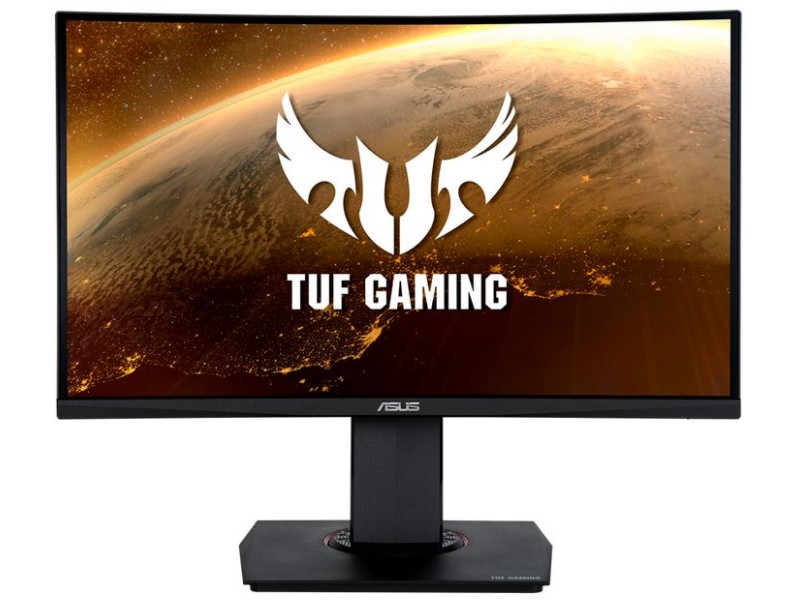 Asus VG24VQR - 23.6 colos 165Hz-es Ívelt kijelzős FHD WLED VA - PIVOT FreeSync Premium Fekete Gamer monitor akciós termékkép 1