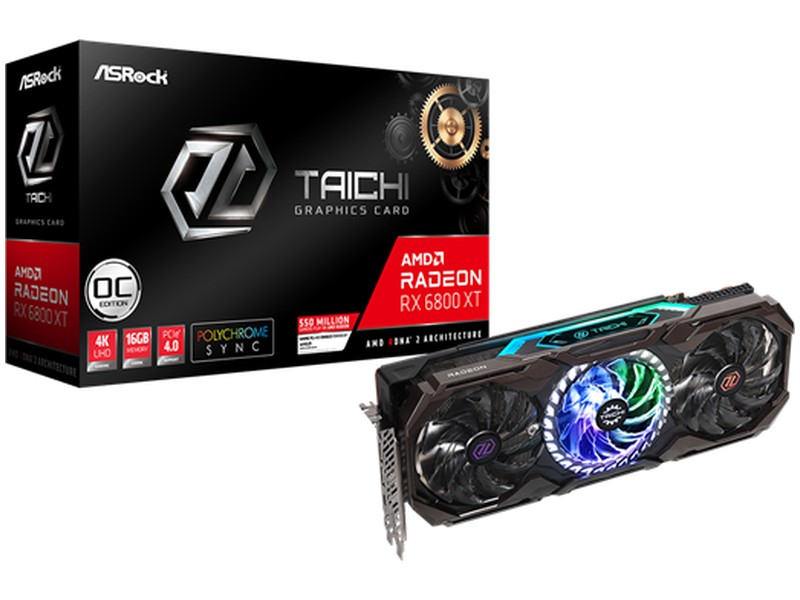 Asrock Radeon RX 6800 XT Taichi X 16G OC videókártya akciós termékkép 1