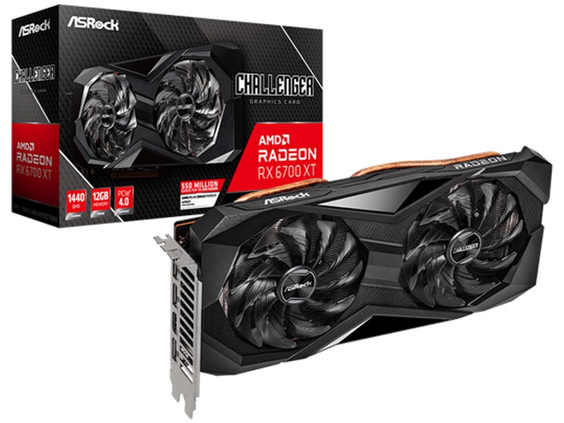 Asrock Radeon RX6700XT Challenger D 12G OC Videókártya akciós termékkép 1