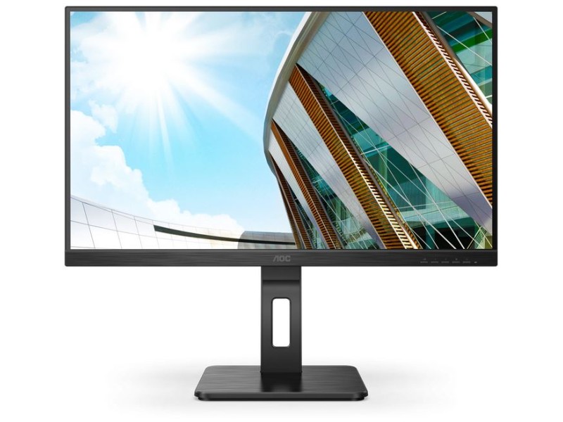 AOC U27P2CA - 27 colos UHD WLED IPS PIVOT Adaptive Sync Fekete monitor akciós termékkép 1