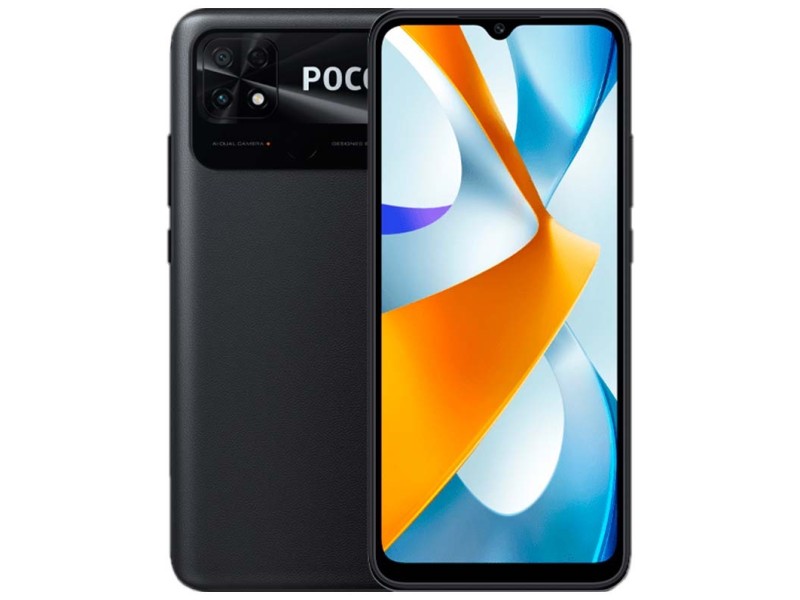 Xiaomi Poco C40 64GB 4GB Dual-SIM Fekete Okostelefon akciós termékkép 1