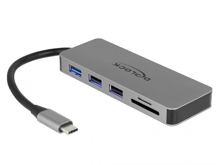 DELOCK USB Type-C dokkoló állomás mobil eszközökhöz 4K - HDMI / Hub / SD / PD 2.0 akciós termékkép 1