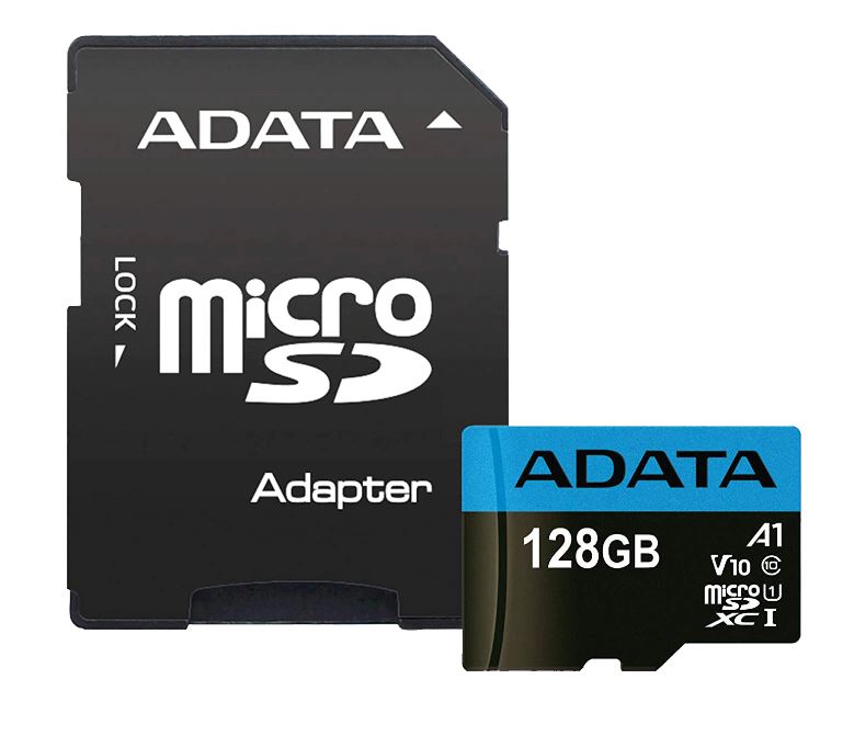 ADATA 128GB SD micro Premier (SDXC Class 10 UHS-I), memória kártya adapterrel akciós termékkép 1