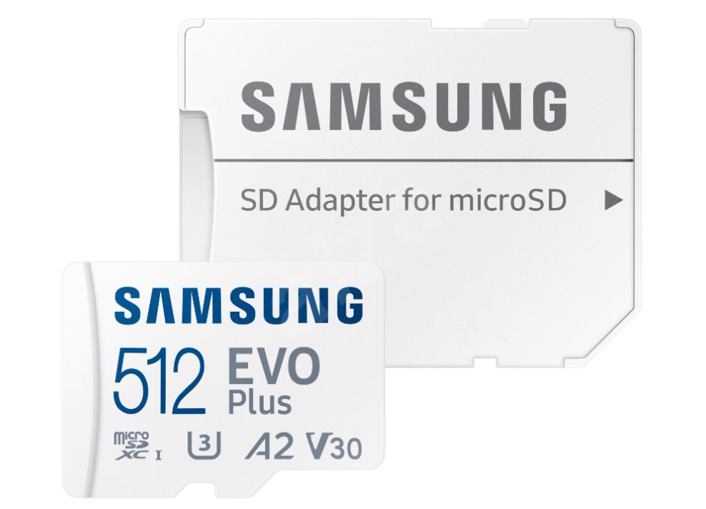Samsung 512GB SD micro EVO Plus (SDXC Class10) memória kártya adapterrel akciós termékkép 1
