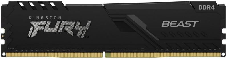 Kingston RAM DDR4 2666MHz 8GB HyperX Fury Beast Black CL16 1,2V akciós termékkép 1