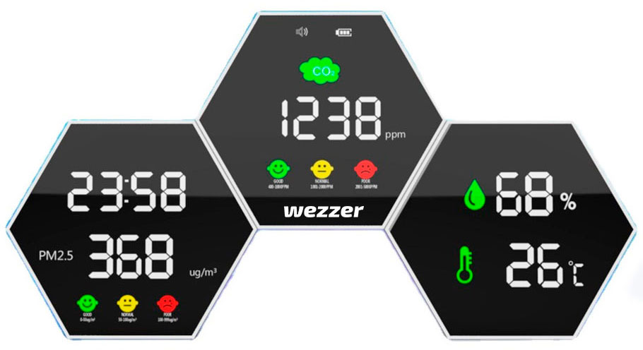 Levenhuk Wezzer Air PRO DM50 levegőminőség-érzékelő akciós termékkép 1