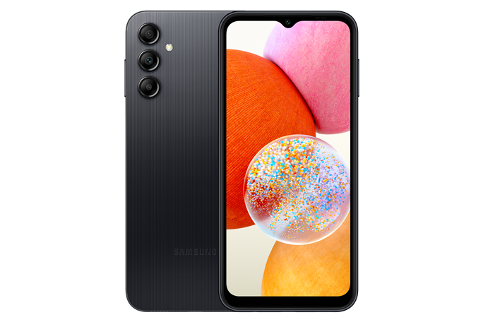 Samsung Galaxy A14 64GB, 4GB, Dual-SIM, Fekete okostelefon akciós termékkép 1