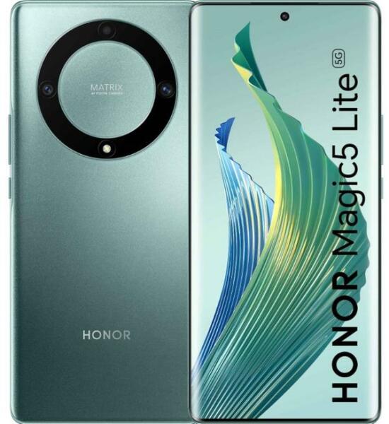Honor Magic5 Lite 5G 256GB 8GB Dual-SIM Zöld Okostelefon akciós termékkép 1