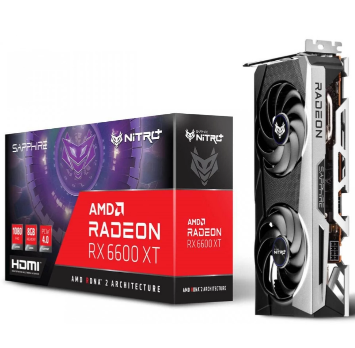 VGA Sapphire Radeon RX 6600 XT 8GB Nitro+videókártya akciós termékkép 1