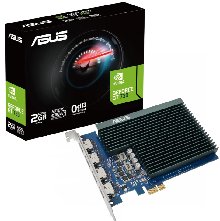 ASUS GeForce GT 730 2GB GDDR5 64bit (GT730-4H-SL-2GD5) Videokártya akciós termékkép 1