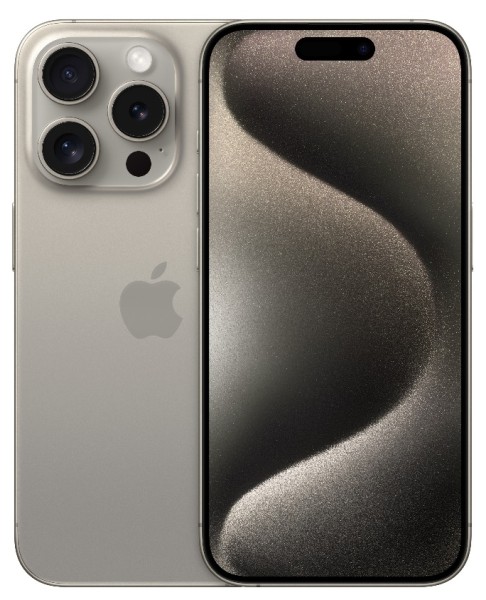 Apple iPhone 15 Pro 5G 128GB 8GB Natúr Titánium Okostelefon akciós termékkép 1