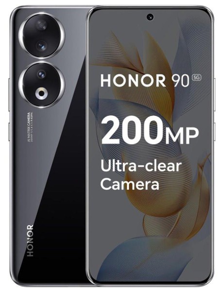Honor 90 5G 512GB 12GB Dual-SIM Fekete Okostelefon akciós termékkép 1